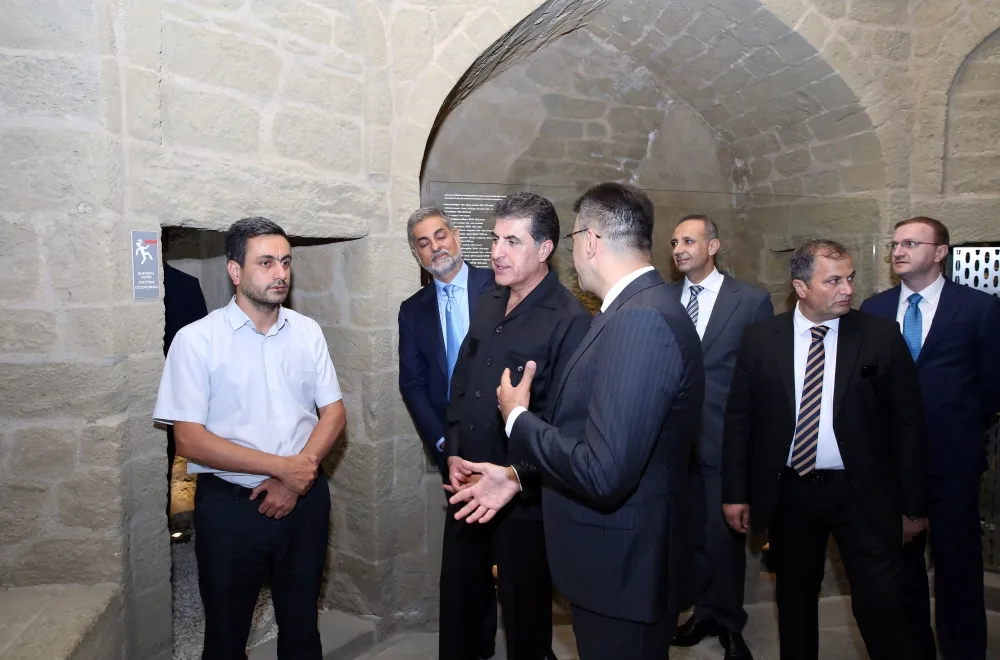 Neçirvan Bərzani İçərişəhərlə tanış olub - FOTO