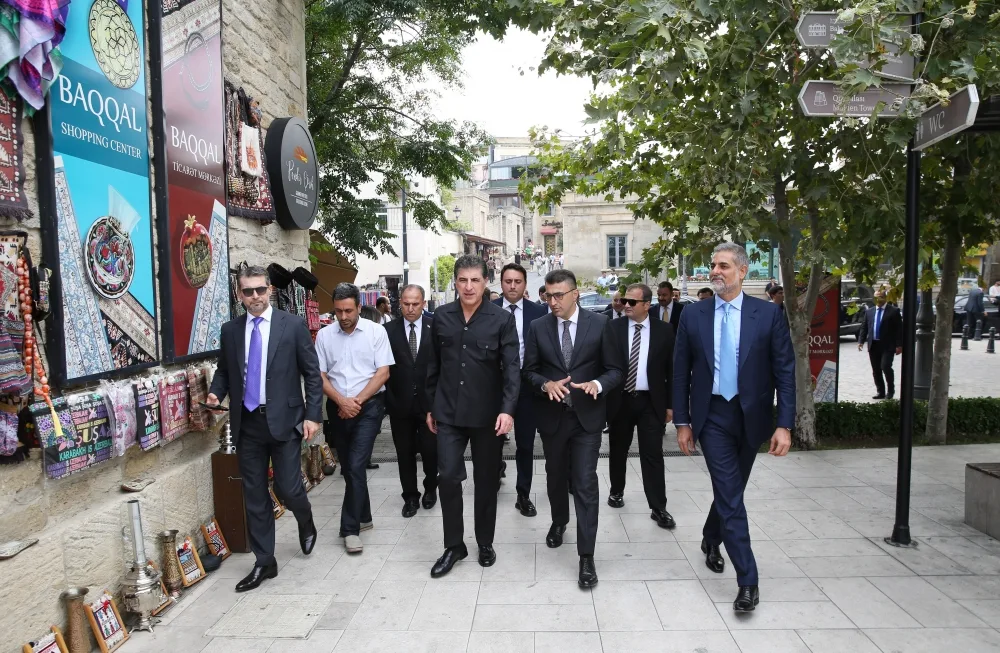 Neçirvan Bərzani İçərişəhərlə tanış olub - FOTO
