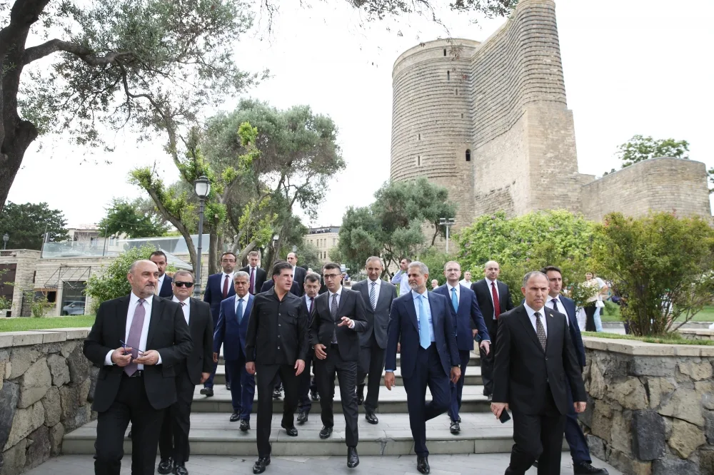 Neçirvan Bərzani İçərişəhərlə tanış olub - FOTO