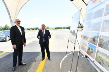 Bu yolun tikintisinin - 50 faizi tamamlanıb