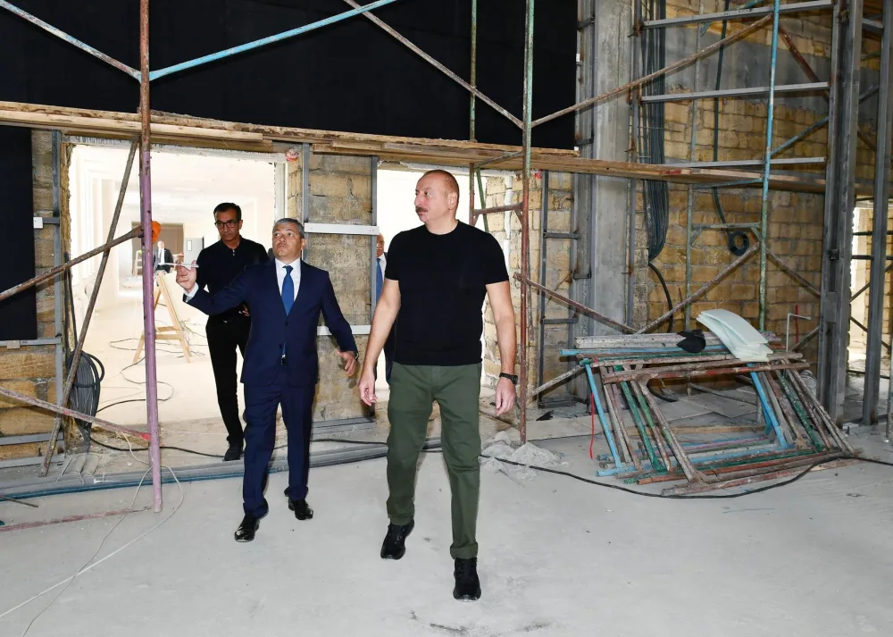Prezident Şuşada tikinti işləri ilə - tanış oldu
