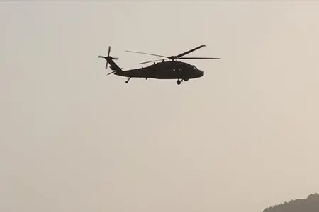Ərbildə hərbi helikopter - qəzaya uğrayıb.