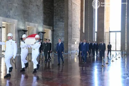 Ceyhun Bayramovun Türkiyəyə rəsmi səfəri başladı - FOTO