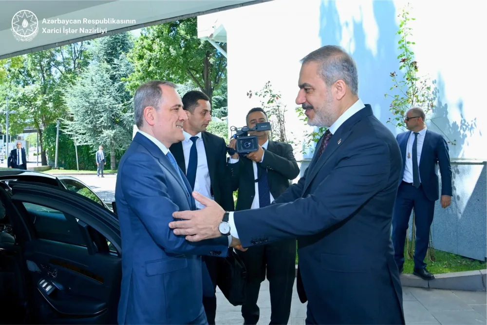 Ankarada Azərbaycan və Türkiyə xarici işlər nazirlərinin görüşü başladı - FOTO