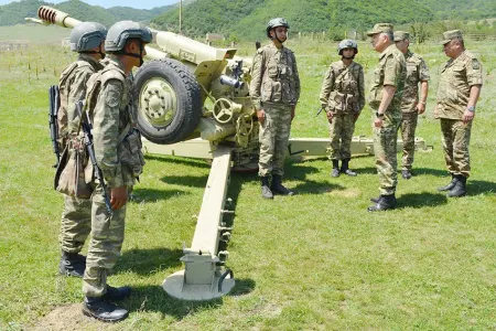 Kərim Vəliyev NATO konsepsiyası çərçivəsində yaradılmış bölmələrdə... - FOTO