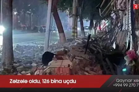 Zəlzələ oldu, 126 bina uçdu- - VİDEO