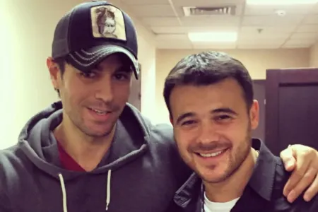 Emin Enrike İqlesiasla bir arada - FOTO