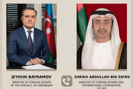Azərbaycan və BƏƏ XİN başçıları arasında - telefon danışığı olub