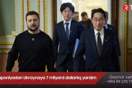 Yaponiyadan Ukraynaya 7 milyard dollarlıq yardım - VİDEO