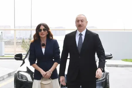 Prezident və xanımı Laçına getdi