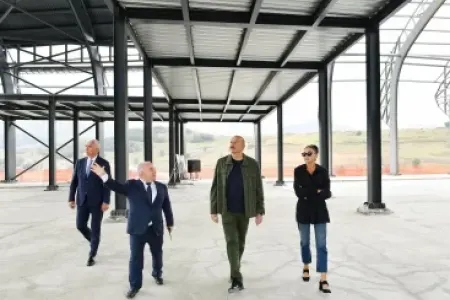 Laçın Beynəlxalq Hava Limanında aparılan tikinti işləri ilə tanışlıq