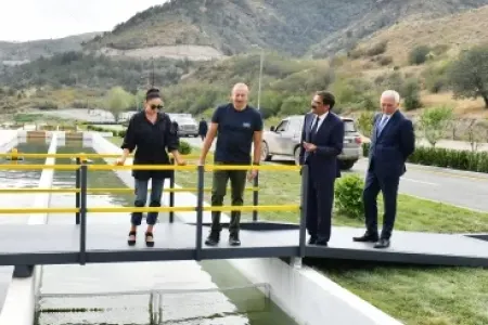 Laçın rayonunda “Həkəri Balıq Təsərrüfatı”nın açılışı olub