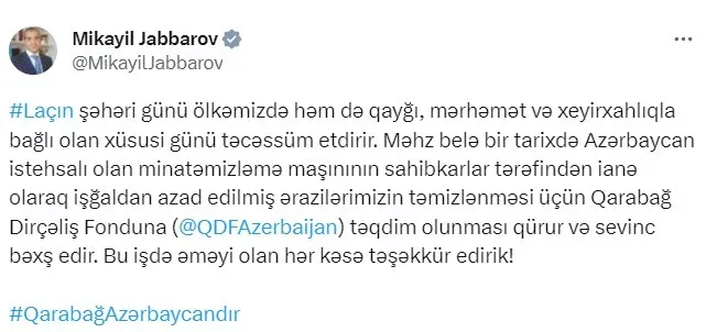 Minatəmizləmə maşını ianə edilib - VİDEO