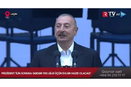 İlin sonuna qədər 900 ailə üçün evlər hazır olacaq: - PREZİDENT - VİDEO