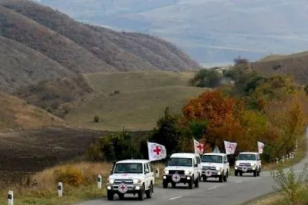 Bərdə-Ağdam-Xankəndi yolu ilə humanitar - YARDIM - VİDEO