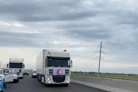 Bakıdan ərzaq yükü aparan karvandan - SON XƏBƏR