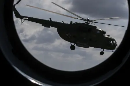 Ukraynaya məxsus helikopter - VURULDU__NEWL__