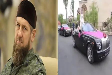 Ramzan Kadırovun qadağasına baxan olmadı - Toy kortejinə 14 "Rolls Royce" qoşuldu - VİDEO