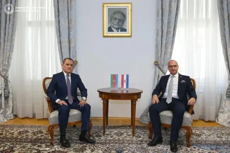 Ceyhun Bayramov xorvatiyalı həmkarı ilə görüşdü - FOTO