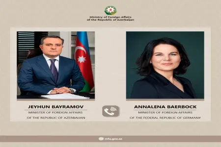 Ceyhun Bayramov almaniyalı həmkarı ilə telefonla danışdı