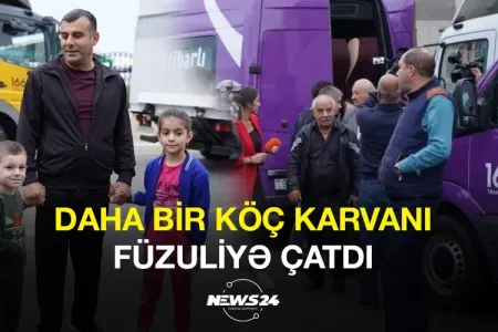 Daha bir köç karvanı Füzuliyə çatdı - FOTO