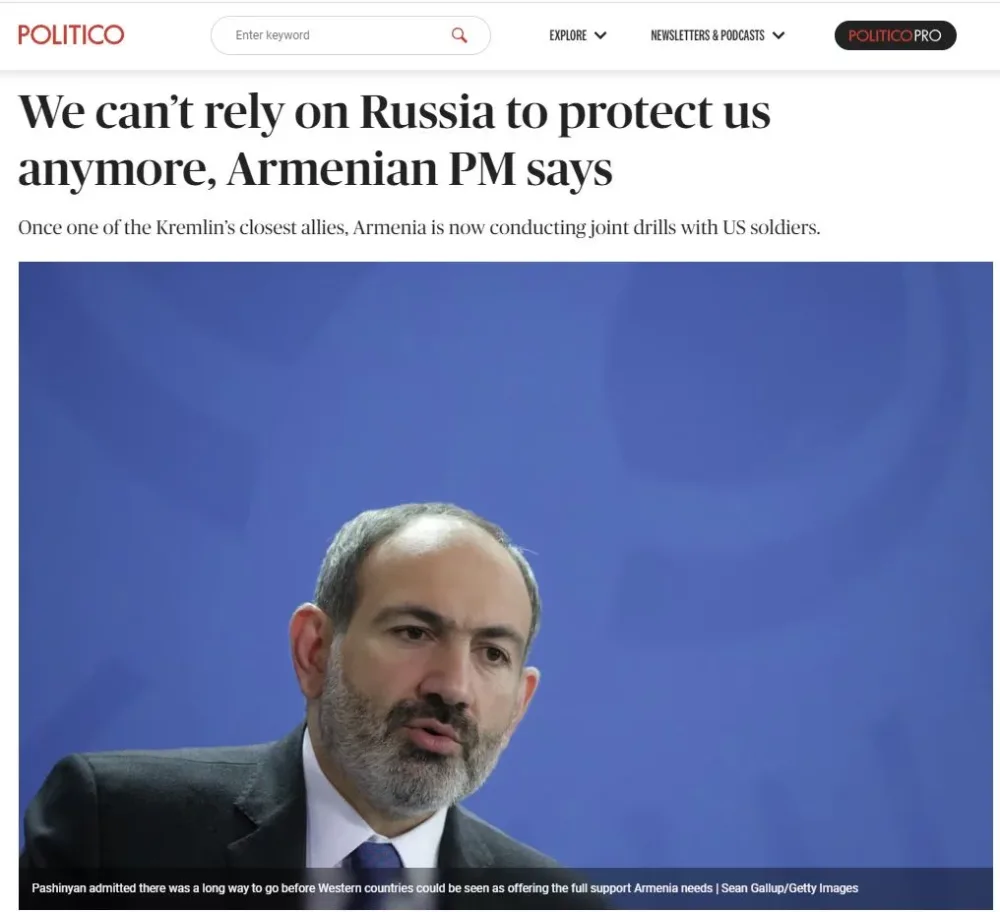 Paşinyan rəsmən elan etdi: - Moskvaya arxalana bilmərik!
