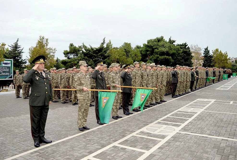 Hərbi liseydə andiçmə mərasimi keçirildi - FOTO
