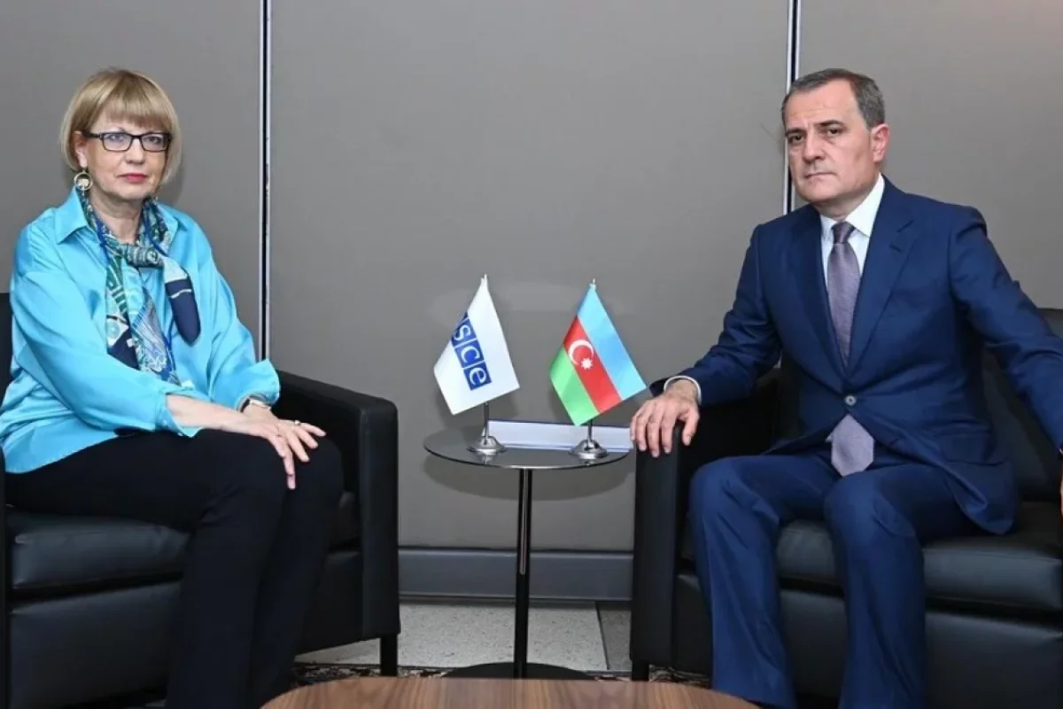 Ceyhun Bayramov ATƏT-in Baş katibi ilə - GÖRÜŞDÜ - VİDEO