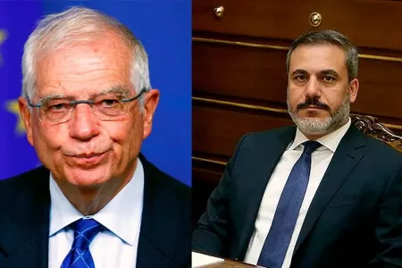 Borrell Hakan Fidan ilə - Qarabağı müzakirə edib