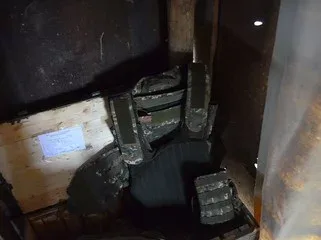 Qarakənd yaşayış məntəqəsi yaxınlığında tərk edilmiş döyüş mövqeyi - -FOTO/VİDEO