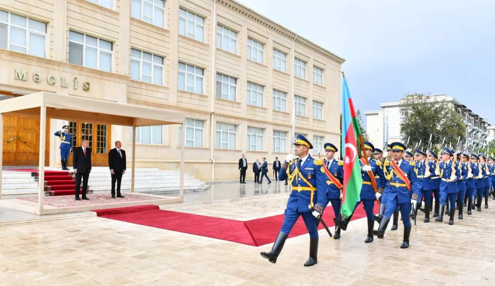 Ərdoğanın rəsmi qarşılanma mərasimi keçirilib - FOTO