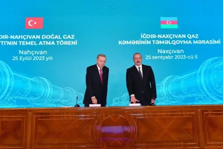 İğdır-Naxçıvan qaz boru kəmərinin təməli qoyuldu