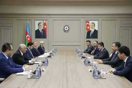 Əli Əsədov TDT-nin Bakıdakı tədbirlərində iştirak edən nazirlərlə - görüşüb