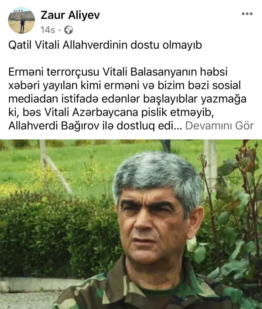 Xocalı qatili Vitali Balasanyan - DOSYE