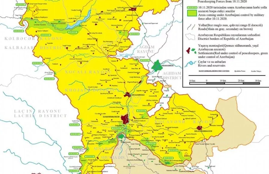 Qarabağda son durum: bu ərazilər nəzarətə götürüldü - – YENİ XƏRİTƏ