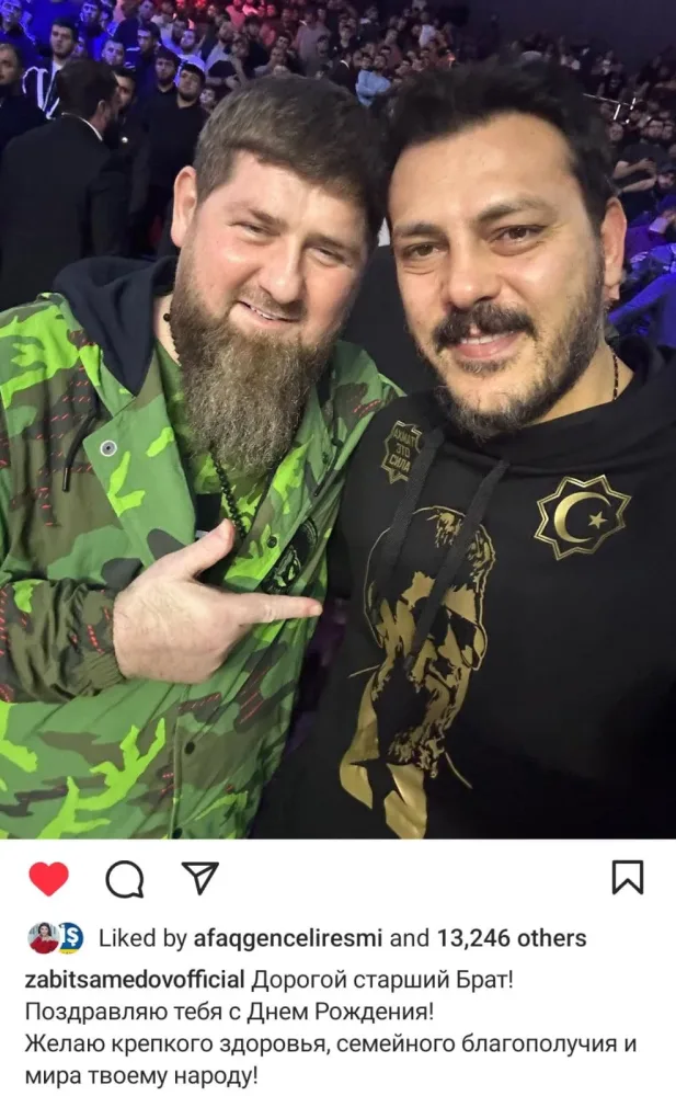 Zabit Səmədov Ramzan Kadırovu təbrik etdi - FOTO