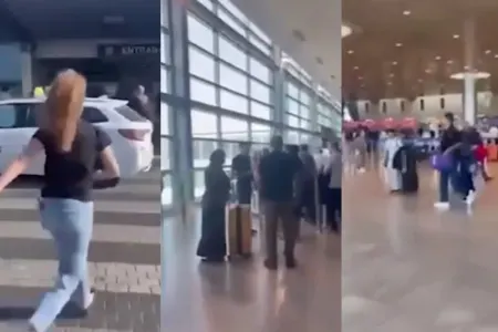 İsrail vətəndaşları hava limanına axın edir - VİDEO