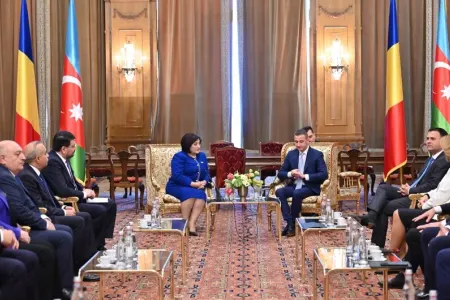 Azərbaycan və Rumıniya parlament sədrlərinin görüşü - OLDU