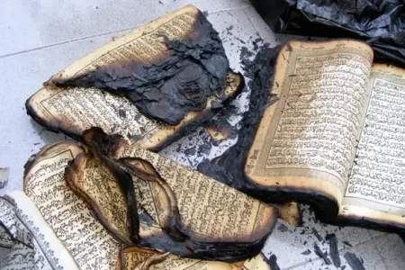 Quran kitabını yandıran şəxsə - AĞIR CƏZA