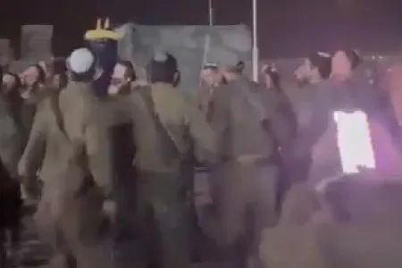 İsrail əsgərlərinin sevinci - VİDEO
