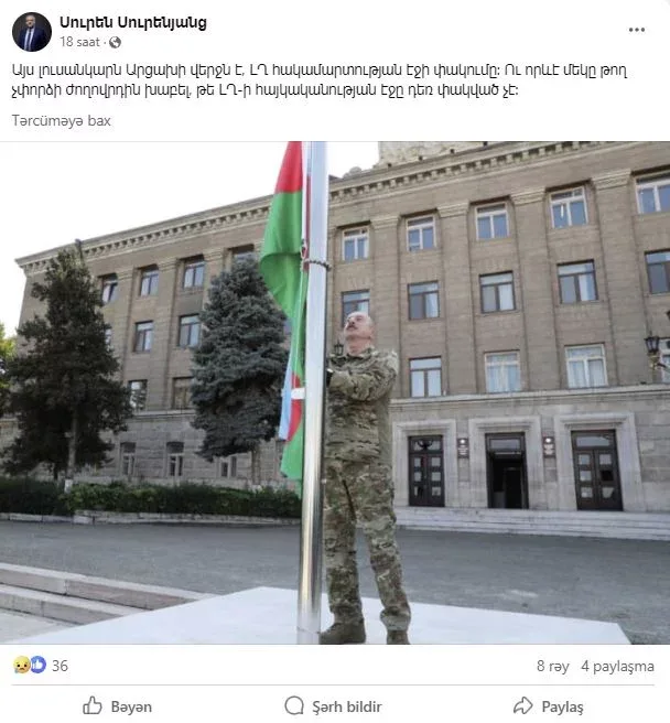 “Qarabağ məsələsi Ermənistan üçün bitdi" - Erməni politoloq
