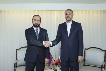Ararat Mirzoyan iranlı həmkarı ilə danışdı - VİDEO
