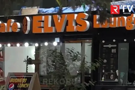 Bakıda "Elvis" kafesində DAVA - RTV VİDEO