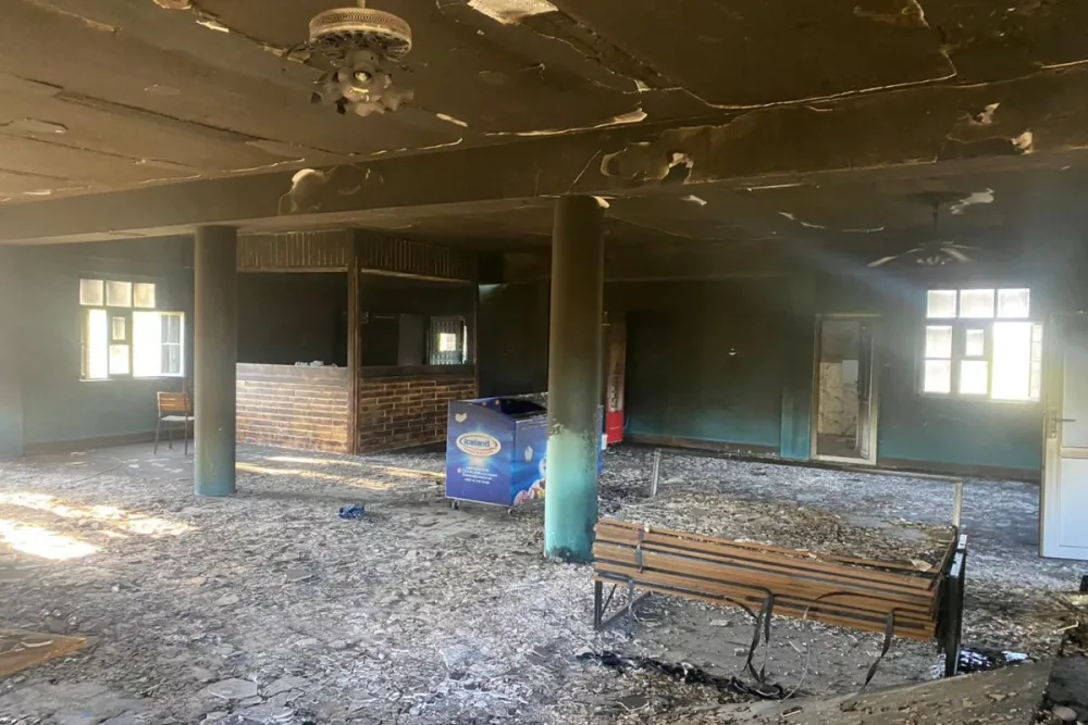 Şərurda restoran yandı - FOTO