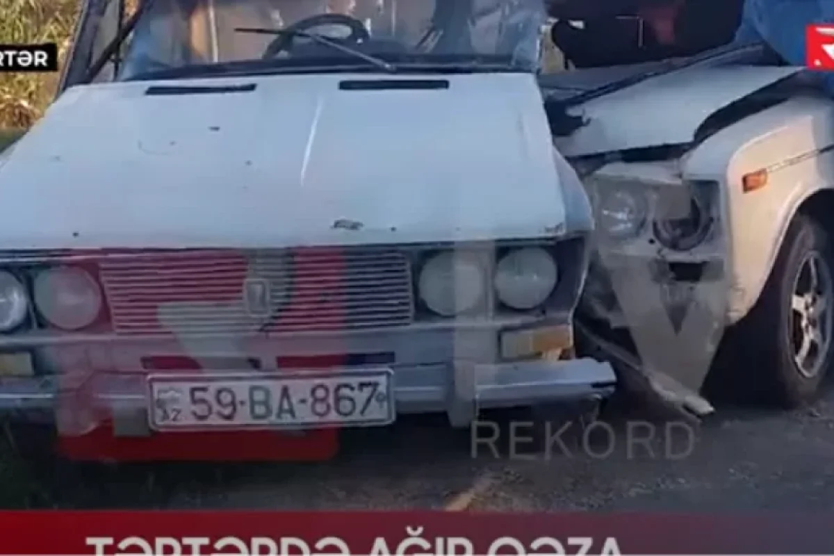 Tərtərdə ağır qəza - VİDEO