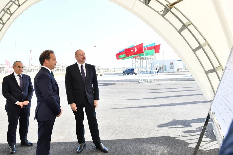 İlham Əliyev təməlqoyma mərasimlərində - FOTO
