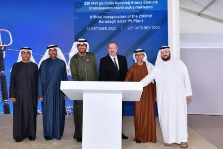 Prezident yeni elektrik stansiyasının AÇILIŞINDA - FOTO