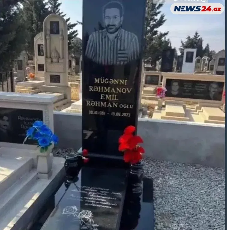Emil Rəhmanovun məzar daşının - FOTOSU