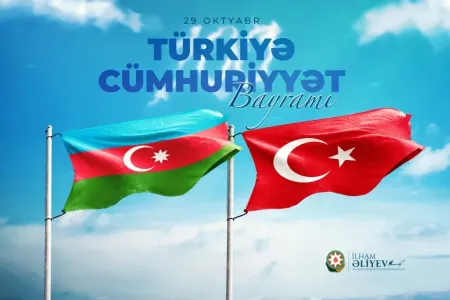 Prezident İlham Əliyev Türkiyənin milli bayramı - Respublika Günü münasibətilə paylaşım edib - FOTO