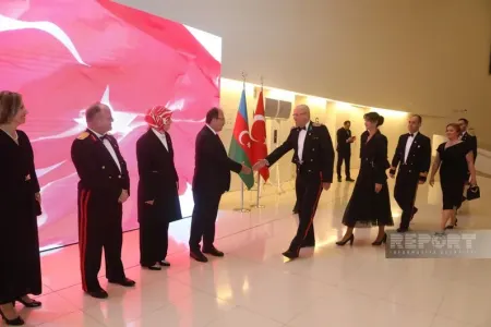 Bakıda Türkiyə Cümhuriyyətinin elan edilməsinin 100 ili münasibətilə rəsmi ziyafət verilib